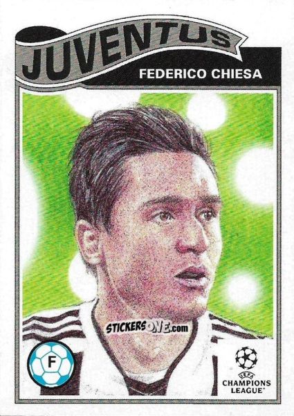 Sticker Federico Chiesa - Living Set Soccer 2022 n. 421 - Topps