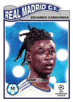 Cromo Eduardo Camavinga - Living Set Soccer 2022 n. 422 - Topps