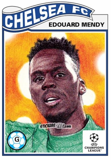 Cromo Edouard Mendy - Living Set Soccer 2022 n. 423 - Topps