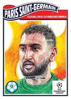 Figurina Gianluigi Donnarumma - Living Set Soccer 2022 n. 424 - Topps