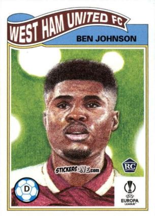 Sticker Ben Johnson - Living Set Soccer 2022 n. 425 - Topps