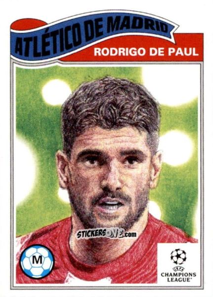 Figurina Rodrigo De Paul - Living Set Soccer 2022 n. 427 - Topps