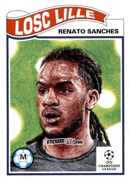 Sticker Renato Sanches - Living Set Soccer 2022 n. 429 - Topps