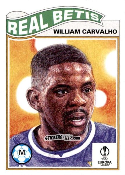 Sticker William Carvalho - Living Set Soccer 2022 n. 430 - Topps