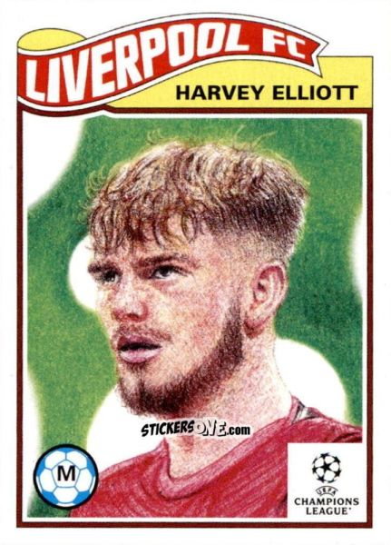 Sticker Harvey Elliott - Living Set Soccer 2022 n. 437 - Topps