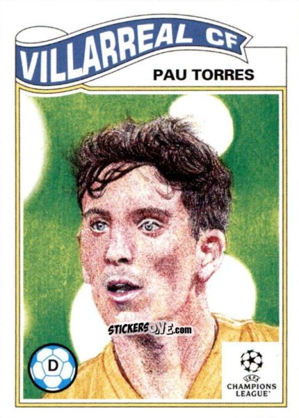 Sticker Pau Torres - Living Set Soccer 2022 n. 442 - Topps