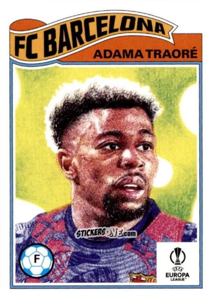Sticker Adama Traore - Living Set Soccer 2022 n. 445 - Topps