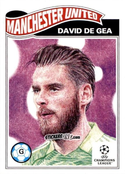 Cromo David De Gea - Living Set Soccer 2022 n. 451 - Topps