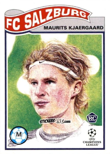 Figurina Maurits Kjaergaard - Living Set Soccer 2022 n. 454 - Topps