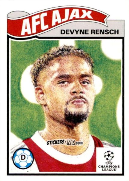 Sticker Devyne Rensch - Living Set Soccer 2022 n. 466 - Topps