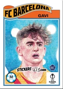 Sticker Gavi - Living Set Soccer 2022 n. 468 - Topps