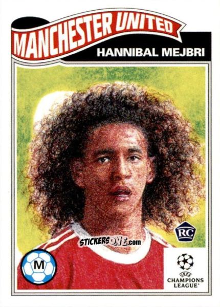 Sticker Hannibal Mejbri - Living Set Soccer 2022 n. 470 - Topps