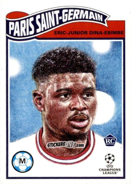 Cromo Eric Junior Dina Ebimbe - Living Set Soccer 2022 n. 480 - Topps