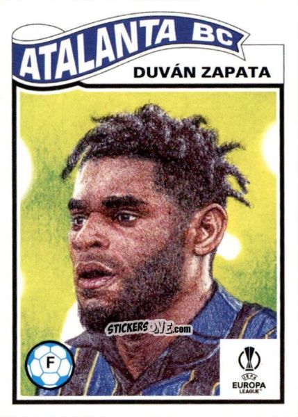 Cromo Duvan Zapata - Living Set Soccer 2022 n. 484 - Topps