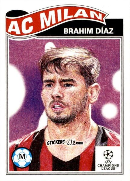 Sticker Brahim Diaz - Living Set Soccer 2022 n. 494 - Topps