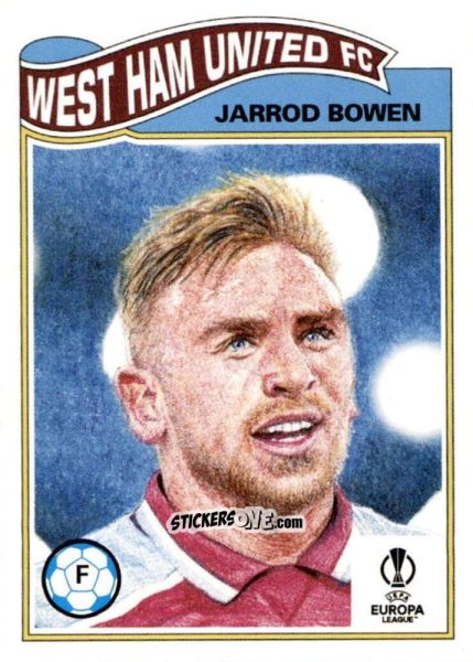Sticker Jarrod Bowen - Living Set Soccer 2022 n. 497 - Topps