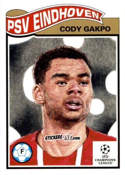 Sticker Cody Gakpo - Living Set Soccer 2022 n. 502 - Topps