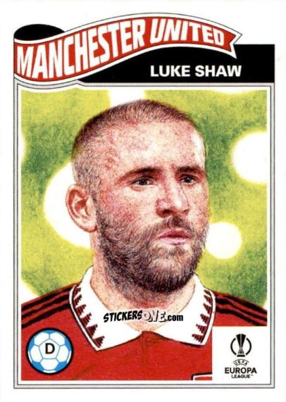 Sticker Luke Shaw - Living Set Soccer 2022 n. 507 - Topps