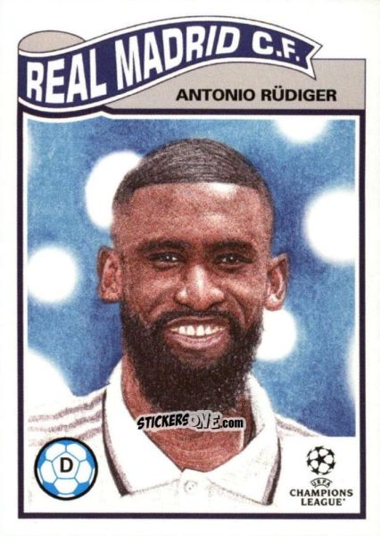 Cromo Antonio Rüdiger - Living Set Soccer 2022 n. 508 - Topps