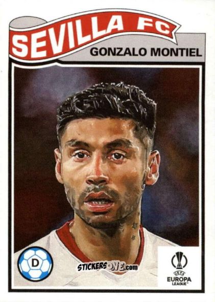 Figurina Gonzalo Montiel - Living Set Soccer 2023
 n. 523 - Topps