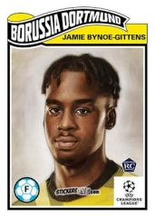 Figurina Jamie Bynoe-Gittens - Living Set Soccer 2023
 n. 525 - Topps