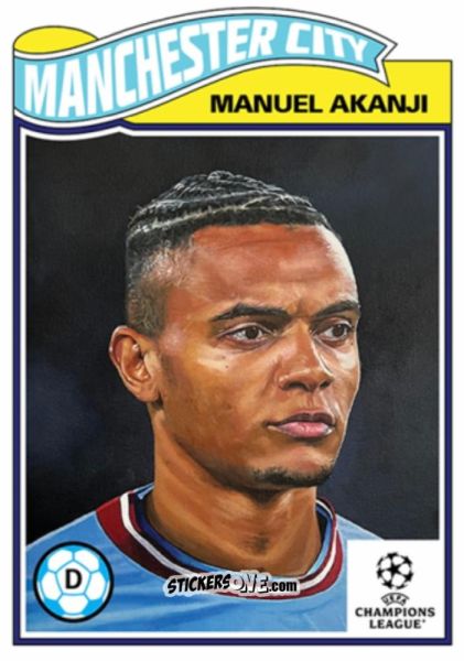 Sticker Manuel Akanji - Living Set Soccer 2023
 n. 566 - Topps