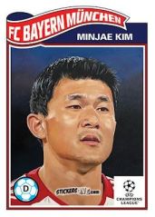 Figurina Minjae Kim - Living Set Soccer 2023
 n. 589 - Topps