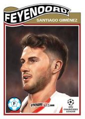 Sticker Santiago Giménez - Living Set Soccer 2023
 n. 598 - Topps
