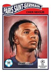 Sticker Cher Ndour - Living Set Soccer 2023
 n. 605 - Topps