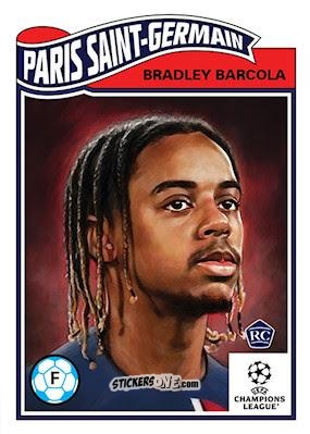 Figurina Bradley Barcola - Living Set Soccer 2023
 n. 615 - Topps