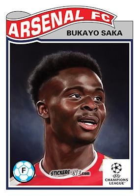 Sticker Bukayo Saka - Living Set Soccer 2023
 n. 622 - Topps