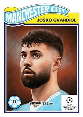 Figurina Joško Gvardiol - Living Set Soccer 2023
 n. 627 - Topps