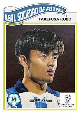 Sticker Takefusa Kubo - Living Set Soccer 2023
 n. 632 - Topps