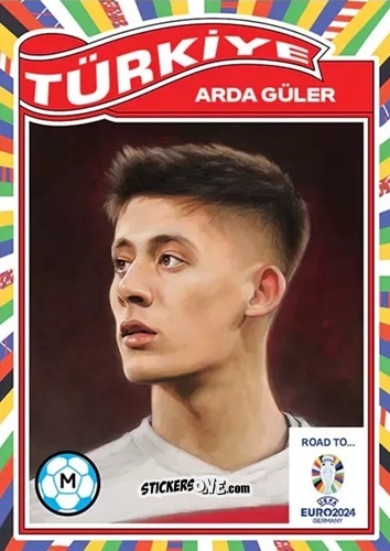 Figurina Arda Güler - Living Set Soccer Euro 2024
 n. 5 - Topps
