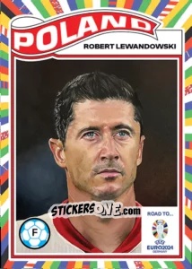 Sticker Robert Lewandowski - Living Set Soccer Euro 2024
 n. 8 - Topps