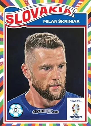 Cromo Milan Škriniar - Living Set Soccer Euro 2024
 n. 9 - Topps