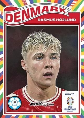Cromo Rasmus Hojlund - Living Set Soccer Euro 2024
 n. 13 - Topps