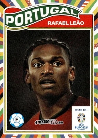 Cromo Rafael Leao - Living Set Soccer Euro 2024
 n. 10 - Topps