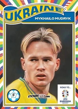 Cromo Mykhailo Mudryk - Living Set Soccer Euro 2024
 n. 11 - Topps