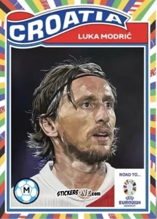 Cromo Luka Modric - Living Set Soccer Euro 2024
 n. 14 - Topps