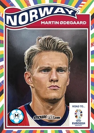 Cromo Martin Odegaard - Living Set Soccer Euro 2024
 n. 15 - Topps