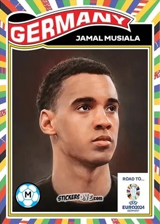 Cromo Jamal Musiala - Living Set Soccer Euro 2024
 n. 18 - Topps