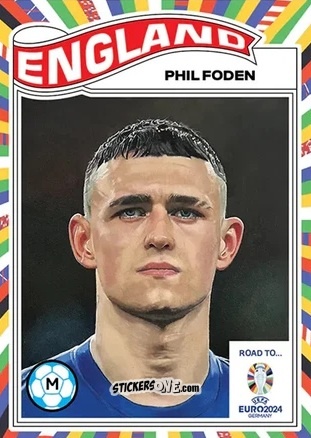 Cromo Phil Foden - Living Set Soccer Euro 2024
 n. 19 - Topps