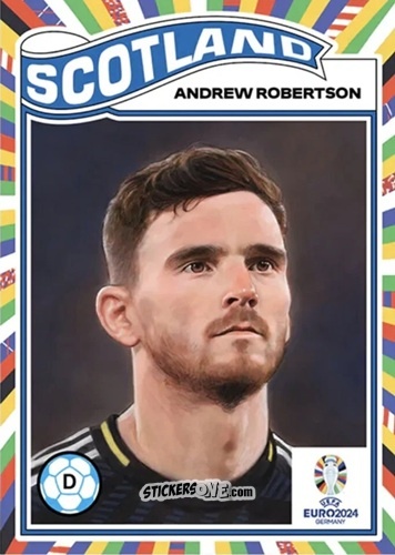 Cromo Andrew Robertson - Living Set Soccer Euro 2024
 n. 22 - Topps
