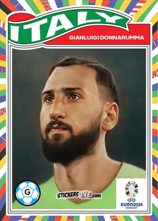 Cromo Gianluigi Donnarumma - Living Set Soccer Euro 2024
 n. 23 - Topps