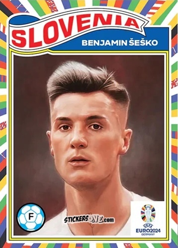 Cromo Benjamin Sesko - Living Set Soccer Euro 2024
 n. 24 - Topps