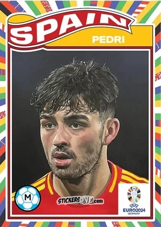Cromo Pedri - Living Set Soccer Euro 2024
 n. 25 - Topps