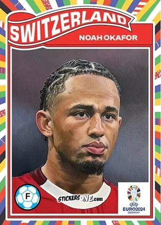 Cromo Noah Okafor - Living Set Soccer Euro 2024
 n. 26 - Topps