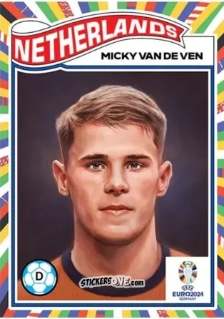 Cromo Micky Van De Ven - Living Set Soccer Euro 2024
 n. 30 - Topps