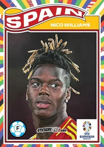 Cromo Nico Williams - Living Set Soccer Euro 2024
 n. 33 - Topps